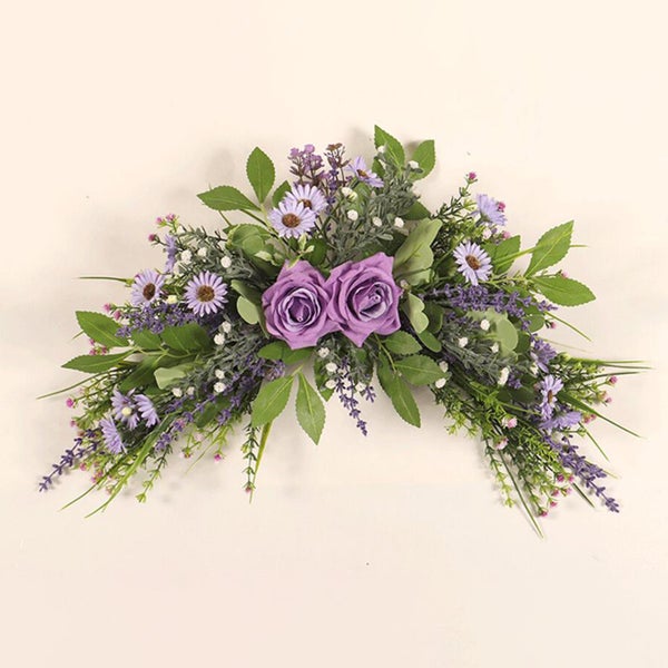 Artificial Flower Wreath Door Threshold Garland Home Wedding Party Carousel 1