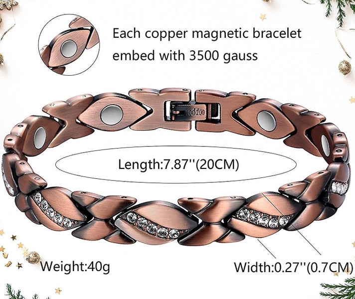 Magnetic Therapy Arthritis Pain Relief Bracelets Steel Titanium Health Carousel 2