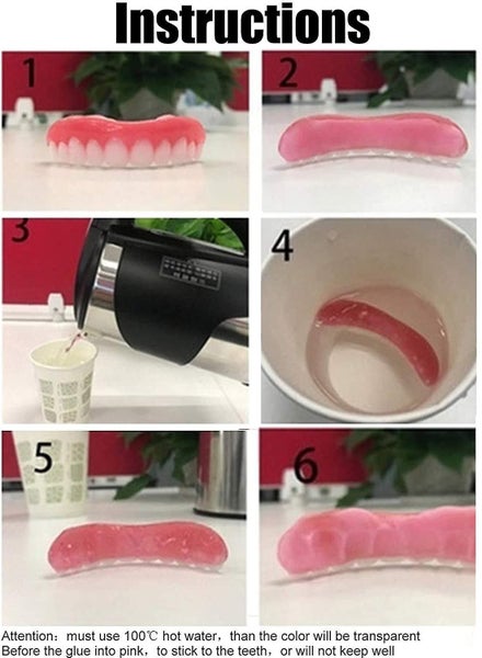 Smile Teeth Fake Braces Teeth Veneer Silica Gel False Teeth Denture Oral Care Carousel 3