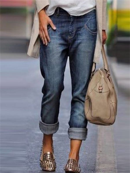 Women Jeans Harem Pants Female Streetwear Vintage Quality High Waist Carousel 1