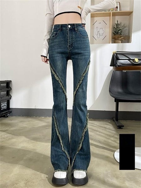 Summer New High Waist Vintage Jeans Pencil Stretch Straight Ankle Carousel 1