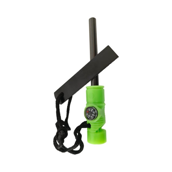 Glow-in-the-Dark Ferro Rod with Bushcraft bag & Jute tinder bundle Carousel 2