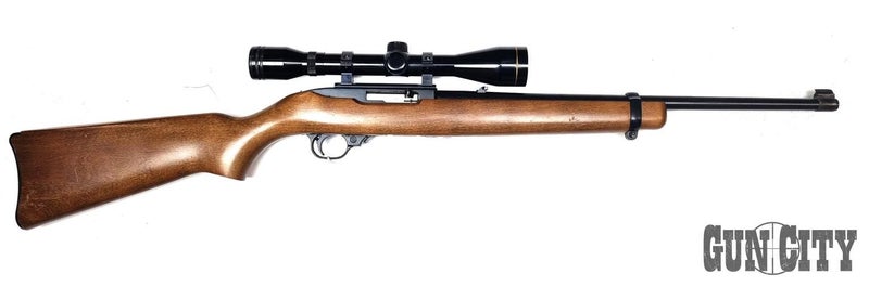 22 Ruger 10/22 Blued Wood 18.5" Carousel 1