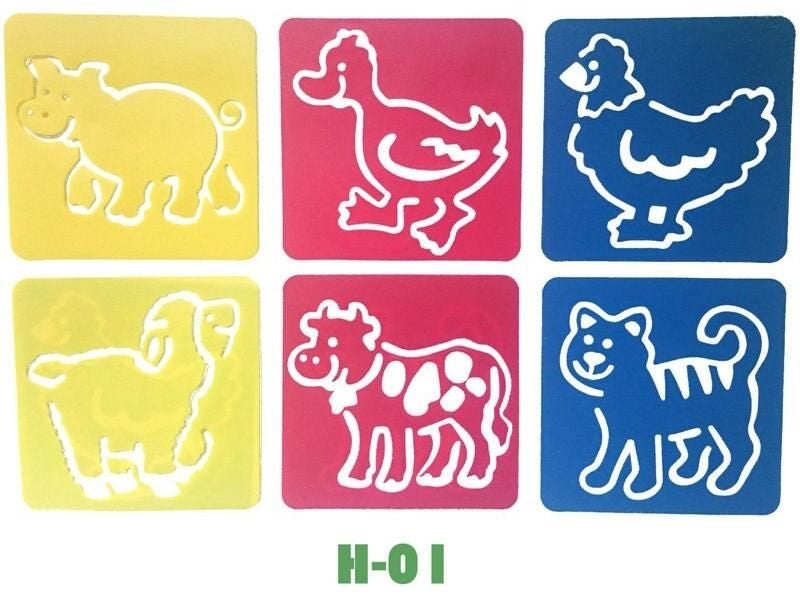 6PCS/LOT Christmas Animals Ocean Outspace Sports Insect Shape Templates For Carousel 2