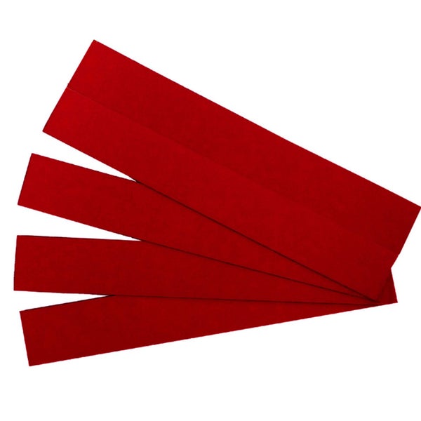 Quartet Magnetic Strips Red 25pk 22x150mm Carousel 1