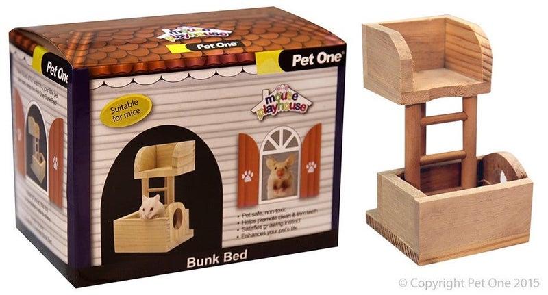 Pet One Mouse Playhouse Bunk Bed Carousel 1