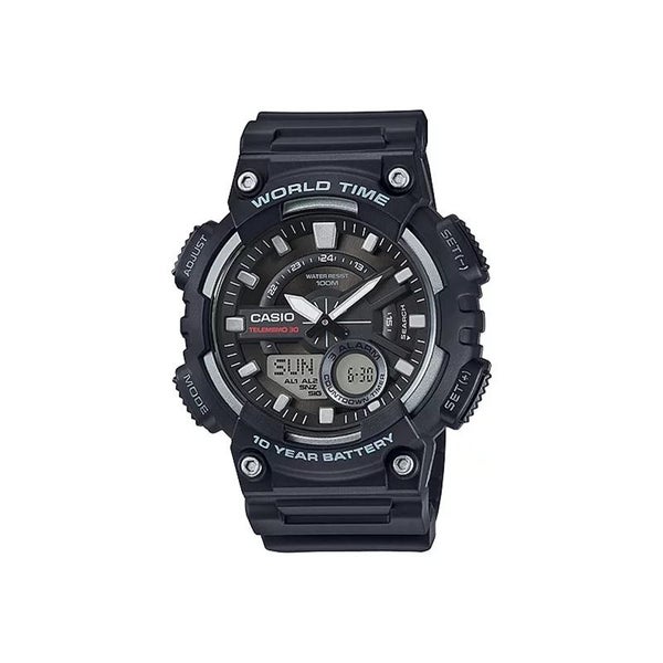 CASIO Men's Analog and Digital Quartz Black Watch #AEQ-110W-1AVDF Carousel 1