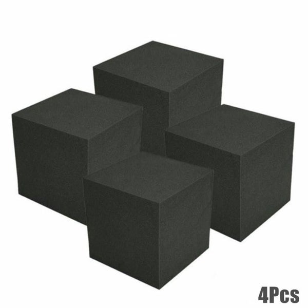4pcs Pack 15x15x15cm Corner Blocks Cube Acoustic Soundproof Foam Panel with T... Carousel 1