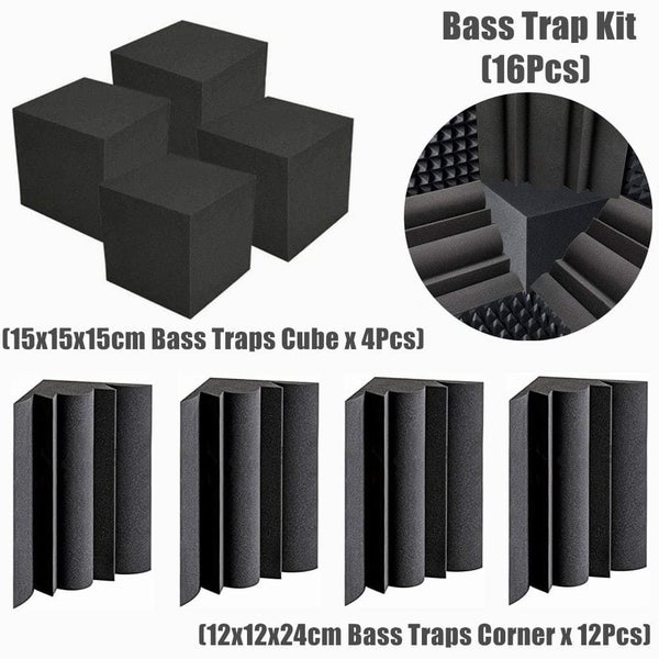16pcs Pack Acoustic Soundproof Foam Panel with Tapes Carousel 2