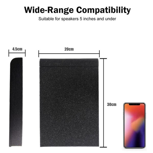 1 Pair 30x20x4.5cm Acoustic Soundproof Foam Panel with Tapes Carousel 2