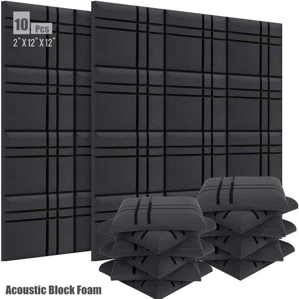 10 20pcs Acoustic Soundproof Foam Panel with Tapes Carousel 2