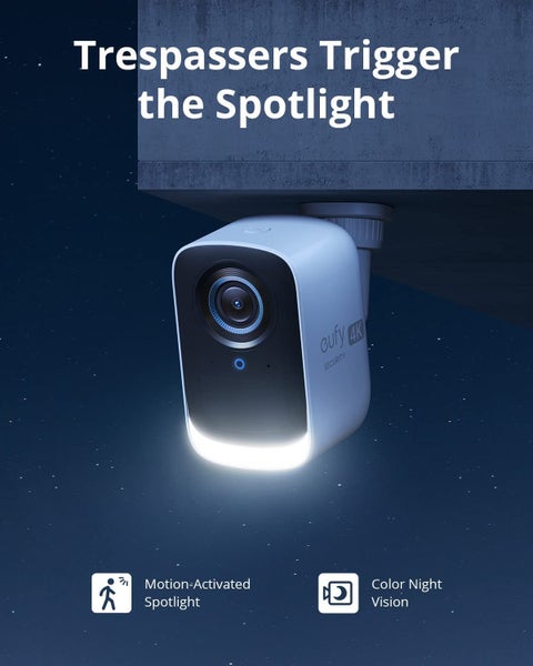 Eufy 3C 4K/UHD Wire-Free Spotlight 3 x Camera System, No Monthly Fee Carousel 2