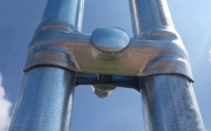 Temporary Fence Panel 2.1m high x 2.4m Wide + Foot + Clamp Carousel 2