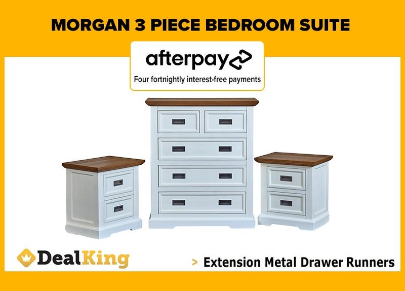 • MORGAN 3 PIECE BEDROOM SUITE $1305 FREE DELIVERY • Carousel 1