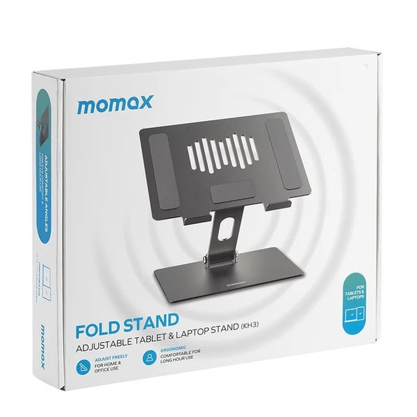 Momax Fold Stand Adjustable Tablet & Laptop Stand - Space Grey Carousel 7