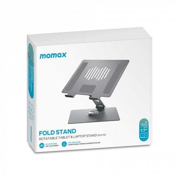 Momax Fold Stand Rotatable Tablet & Laptop Stand - Space Grey Carousel 9