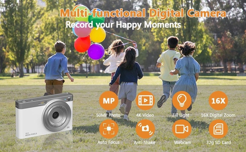 Digital CameraOrdine 4K Kids Camera Carousel 2