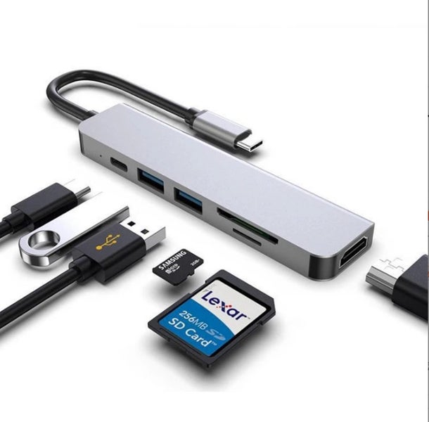 Macbook Type C To Usb HDMI Compatible Adapter With USB Card Reader Macbook hub Carousel 1