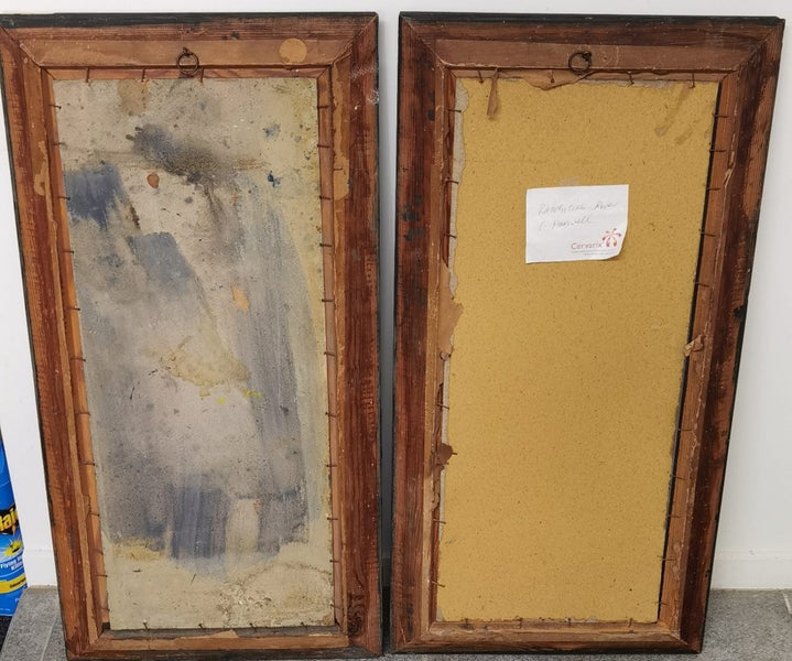 Original F. Maxwell oil paints of Rangitikei river-two paints Carousel 12