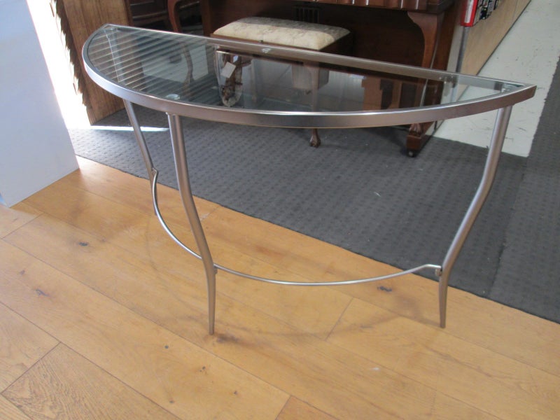 Glass and Metal Hall Table Carousel 2