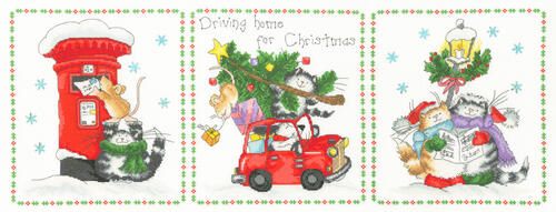 Bothy Threads Cross Stitch Kit - Driving Home For Christmas Carousel 1