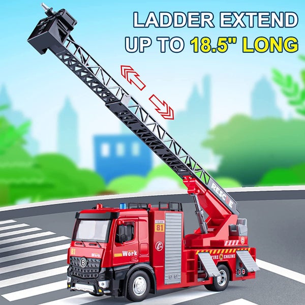 Fire Engine Truck Fire Truck Toy Metal Cab Carousel 2