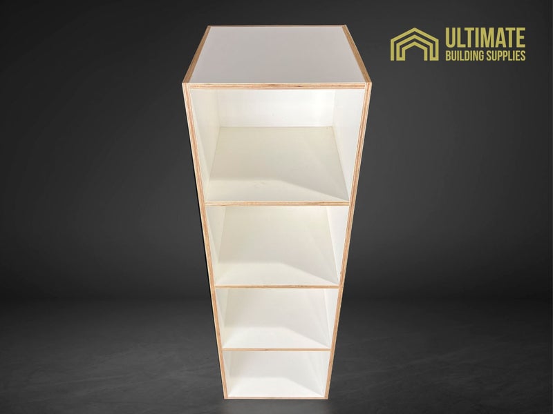 DEAL! Plywood Free-standing open shelf 1200H x 395 x 395mm Carousel 2