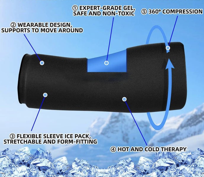 Gel Pack for Injury Cold Wrap for Knee Calf Elbow-L Carousel 6
