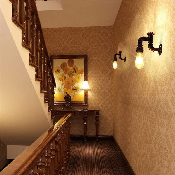 Industrial Vintage Wall Lamp Water Pipe Lights Carousel 8