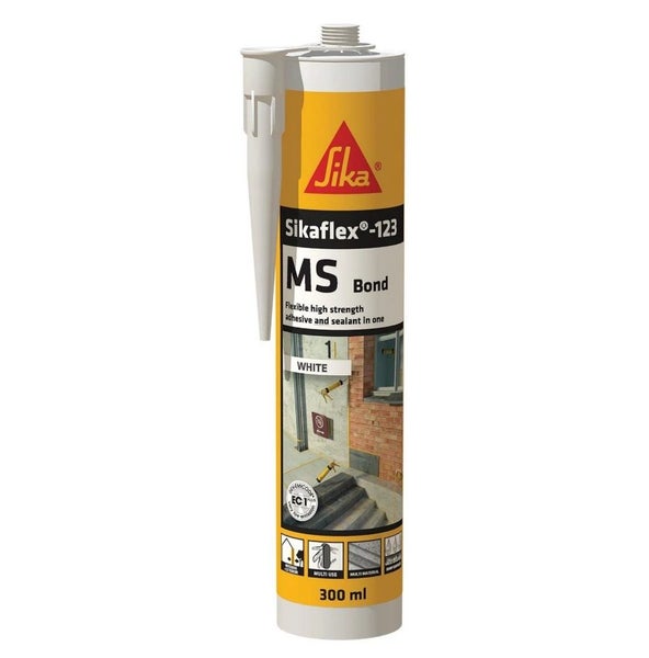 Sika Sikaflex-123 MS Bond. 300mL. White. Carousel 1