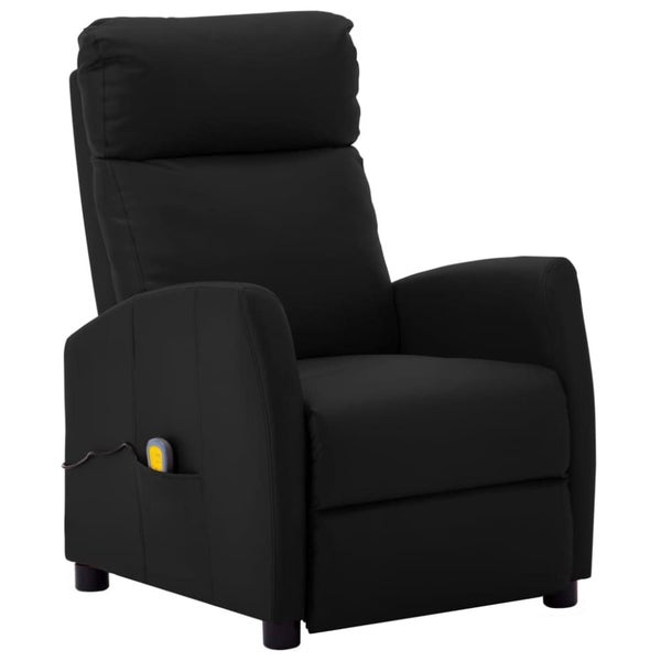 Massage Reclining Chair Black Faux Leather Xnkixt Carousel 1