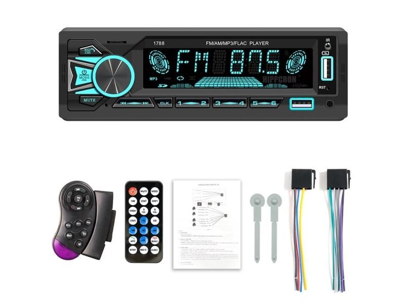 SINOVCLE Car Radio 1din Stereo Bluetooth MP3 Player FM Receiver With Remote Carousel 1