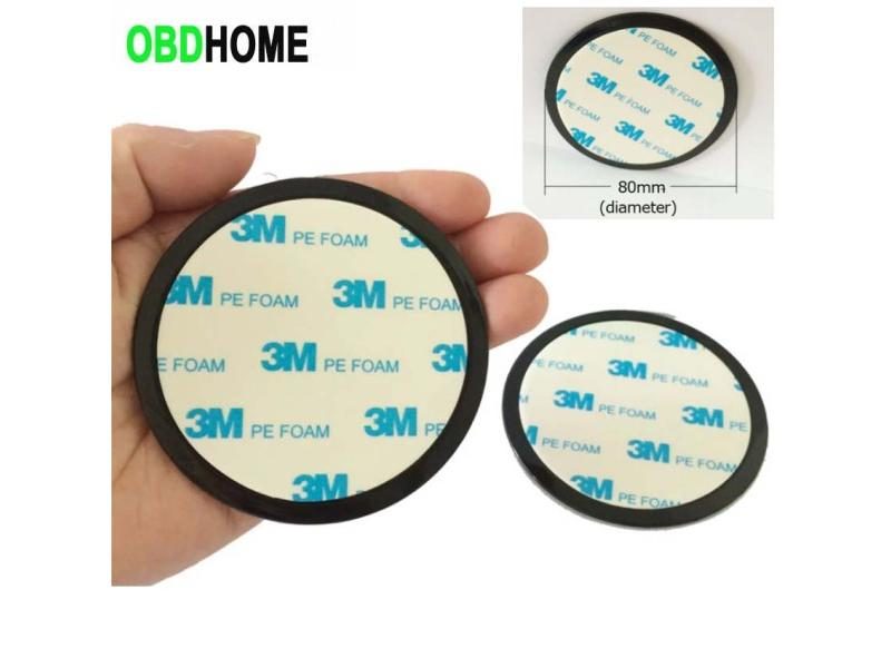 80mm Glue Paste Dashboard Mounting Plate Car DVR Recorder Navigator Suction Cup Carousel 2