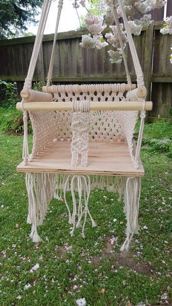 Handmade Macrame baby swing Carousel 1