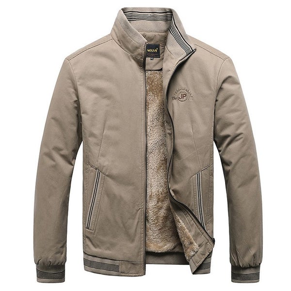 Fleece Autumn Winter Men Jackets Male Cotton Casual Solid Cargo Carousel 2
