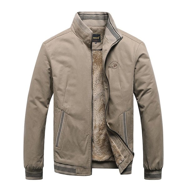 Fleece Autumn Winter Men Jackets Male Cotton Casual Solid Cargo Carousel 1