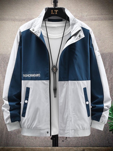 New Collegiate Style Workwear Hundred Bomber Jacket Casual Outdoor Carousel 1