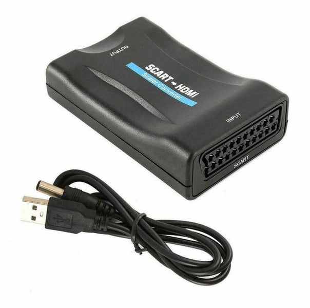 SCART To HDMI HD 1080P Video Audio Upscale Converter DVD Adapter TV SkyBox Carousel 8