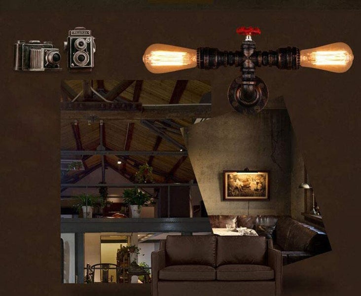 Retro Wall lamp Retro Industrial Steampunk Wall Sconce Carousel 2