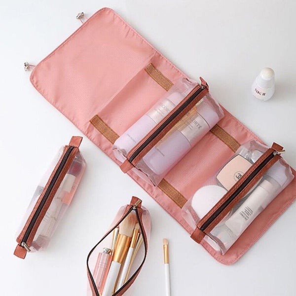 4 In 1 Travel Cosmetic Makeup Bag Toiletry Hanging Organizer NEW Carousel 2
