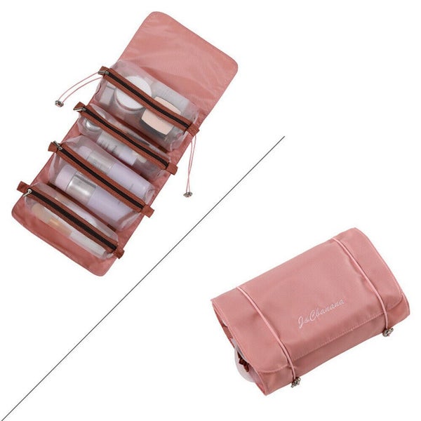 4 In 1 Travel Cosmetic Makeup Bag Toiletry Hanging Organizer NEW Carousel 4