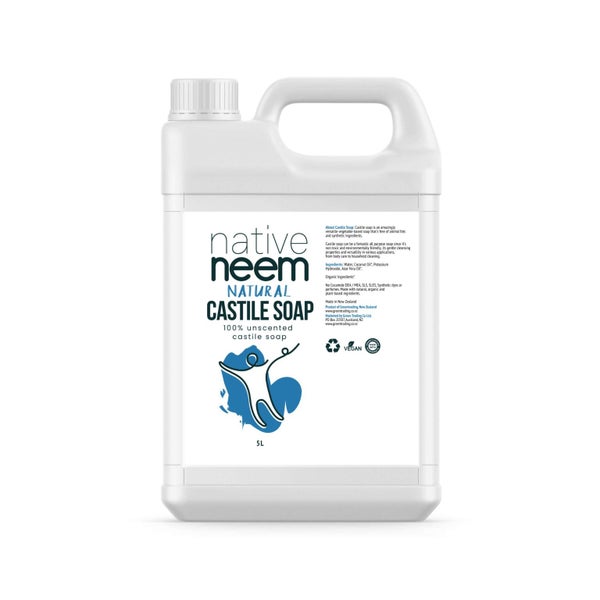 Pure Castile Liquid Soap (unscented) 5L Carousel 1