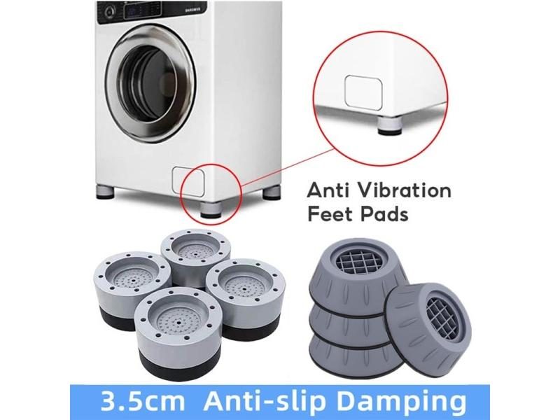 4Pcs Anti Vibration Pads Washing Machine Rubber Feet Legs Mat Anti-vibration Carousel 2