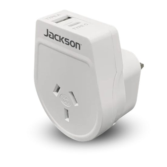 Travel Adaptor USB USB-C Converts NZ/AUS Plugs for use in UK, Hong Kong & More Carousel 2