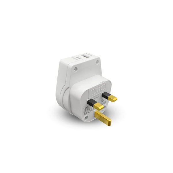 Travel Adaptor USB USB-C Converts NZ/AUS Plugs for use in UK, Hong Kong & More Carousel 3