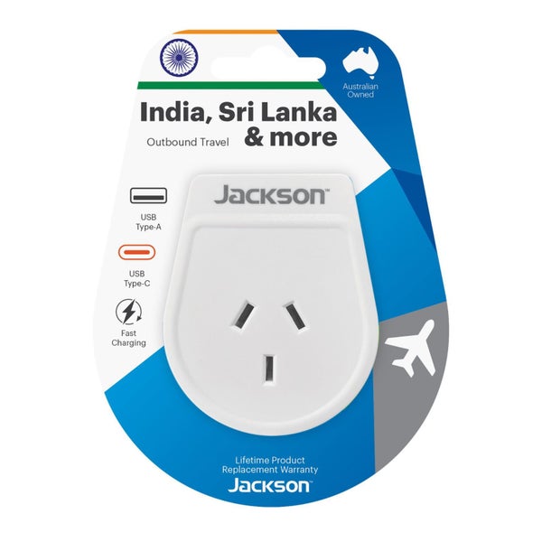 Travel Adaptor USB USB-C Charging Ports NZ/AUS Plugs Sri Lanka & Parts of India Carousel 2