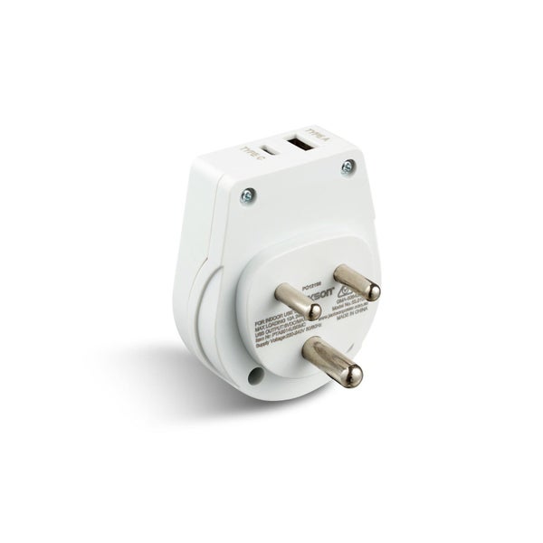 Travel Adaptor USB USB-C Charging Ports NZ/AUS Plugs Sri Lanka & Parts of India Carousel 3
