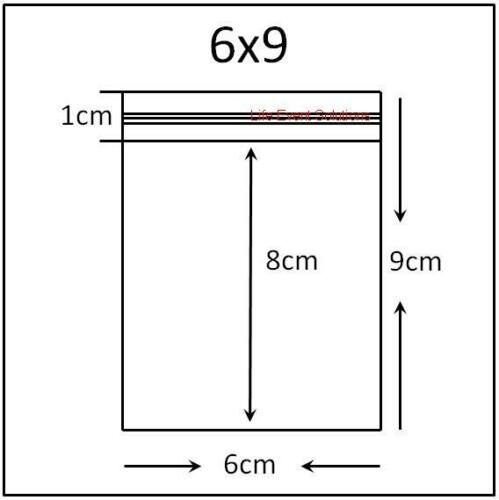 600pcs Resealable Self Seal Clear Plastic Zip Lock Bags Small 60x90mm Bulk Carousel 2