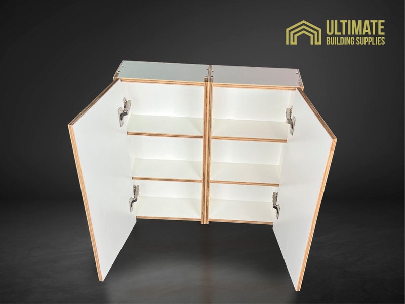 DEAL! Plywood wall mounted 1- door cabinets 600x150 x 295mm Set of two Carousel 1