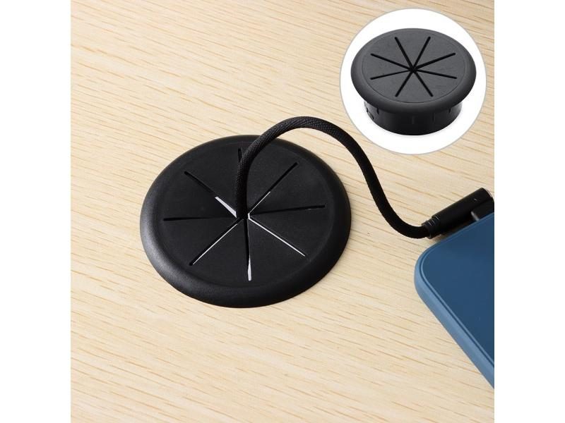 Desktop Cable Organizer Wire Hole Cover Cord Grommets Office Furniture Cable Carousel 2